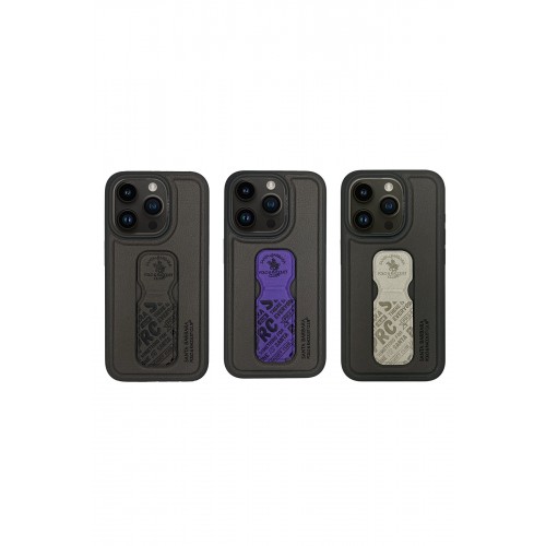 Santa Barbara Polo Racquet Club iPhone 15 Pro Max Blaise Stand Kapak - Mor Santa Barbara Polo Racquet Club iPhone 15 Pro Max Blaise Stand Kapak - Mor
