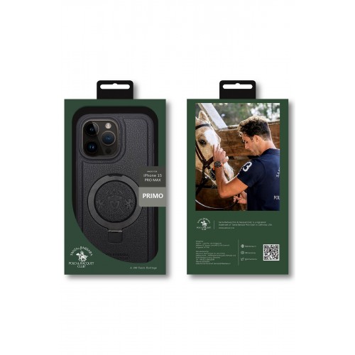 Santa Barbara Polo Racquet Club iPhone 15 Primo Magsafe Stand Kapak - Kırmızı Santa Barbara Polo Racquet Club iPhone 15 Primo Magsafe Stand Kapak - Kırmızı