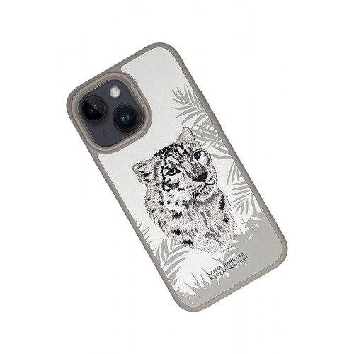 Santa Barbara Polo Racquet Club iPhone 15 Savanna Kapak - Snow Leopard Beyaz Santa Barbara Polo Racquet Club iPhone 15 Savanna Kapak - Snow Leopard Beyaz