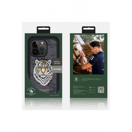 Santa Barbara Polo Racquet Club iPhone 15 Savanna Kapak - Snow Leopard Beyaz Santa Barbara Polo Racquet Club iPhone 15 Savanna Kapak - Snow Leopard Beyaz