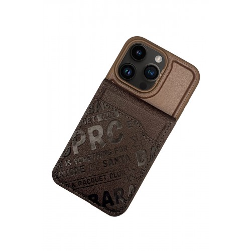 Santa Barbara Polo Racquet Club iPhone 15 Pro Timothy Cüzdanlı Standlı Kapak - Kahverengi Santa Barbara Polo Racquet Club iPhone 15 Pro Timothy Cüzdanlı Standlı Kapak - Kahverengi