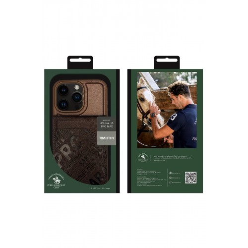 Santa Barbara Polo Racquet Club iPhone 15 Pro Timothy Cüzdanlı Standlı Kapak - Kahverengi Santa Barbara Polo Racquet Club iPhone 15 Pro Timothy Cüzdanlı Standlı Kapak - Kahverengi