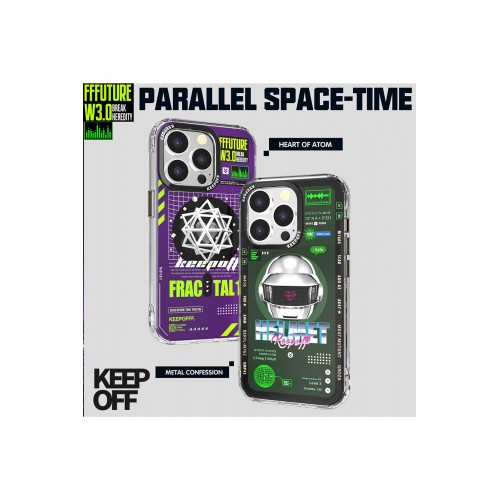 Keep Off iPhone 15 Pro Max Parallel Space Time Magsafe Kapak - Metal Confession Keep Off iPhone 15 Pro Max Parallel Space Time Magsafe Kapak - Metal Confession