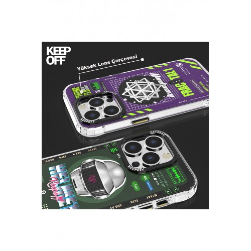 Keep Off iPhone 15 Pro Max Parallel Space Time Magsafe Kapak - Metal Confession Keep Off iPhone 15 Pro Max Parallel Space Time Magsafe Kapak - Metal Confession