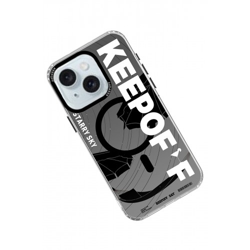 Keep Off iPhone 15 Summer Travel Magsafe Kapak - Starry Night Keep Off iPhone 15 Summer Travel Magsafe Kapak - Starry Night
