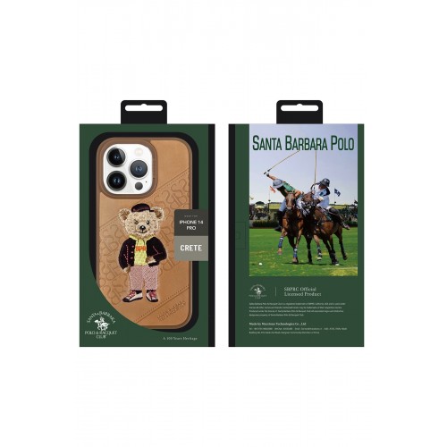 Santa Barbara Polo Racquet Club iPhone 14 Crete Deri Kapak - Siyah Santa Barbara Polo Racquet Club iPhone 14 Crete Deri Kapak - Siyah