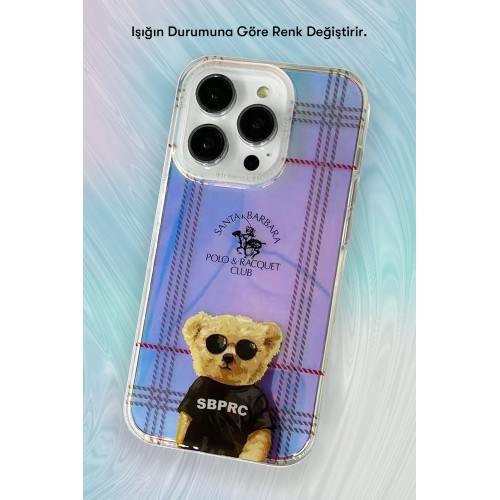 Santa Barbara Polo Racquet Club iPhone 14 Pro Max Naldo Kapak - Gold Santa Barbara Polo Racquet Club iPhone 14 Pro Max Naldo Kapak - Gold