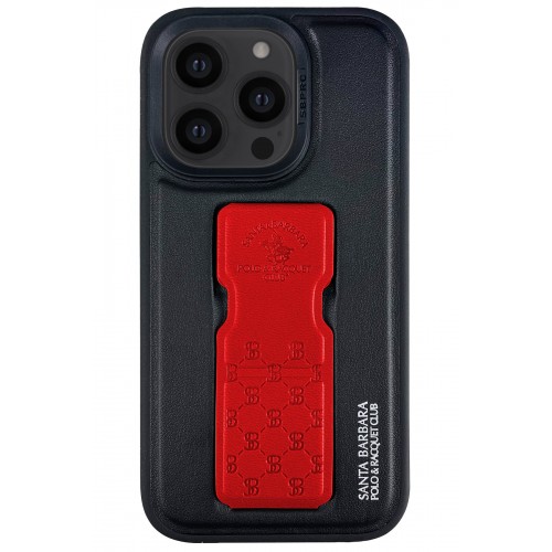 Santa Barbara Polo Racquet Club iPhone 14 Pro Parker Stand Kapak - Kırmızı