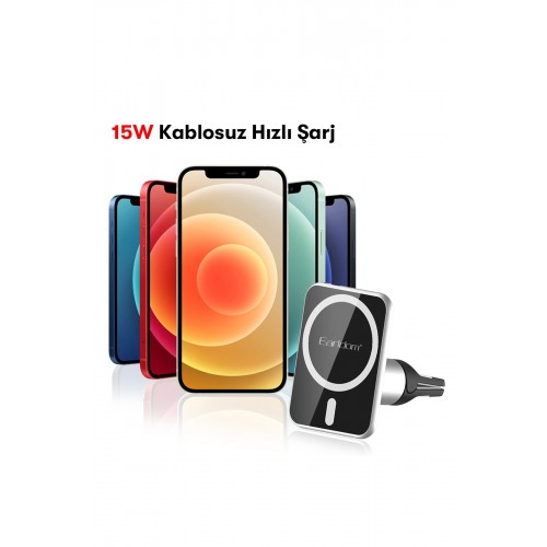 Earldom WC14 Magsafe Araç Tutucu - Siyah Earldom WC14 Magsafe Araç Tutucu - Siyah