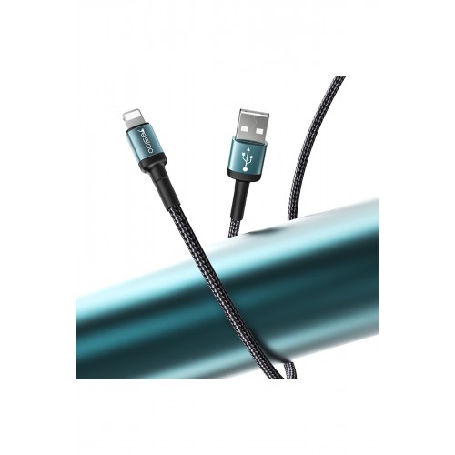 Yesido CA74 1.2M 2.4A Hasırlı Usb to Lightning Hızlı Şarj Kablosu - Siyah Yesido CA74 1.2M 2.4A Hasırlı Usb to Lightning Hızlı Şarj Kablosu - Siyah