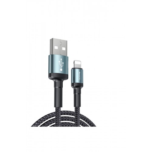 Yesido CA75 2M 2.4A Hasırlı Usb to Lightning Hızlı Şarj Kablosu - Siyah Yesido CA75 2M 2.4A Hasırlı Usb to Lightning Hızlı Şarj Kablosu - Siyah