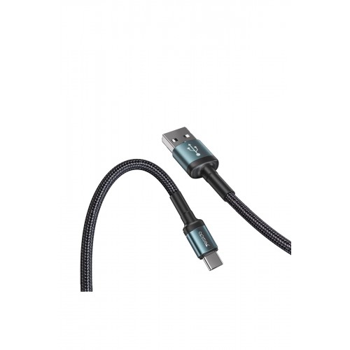 Yesido CA75 2M 2.4A Hasırlı Usb to Lightning Hızlı Şarj Kablosu - Siyah Yesido CA75 2M 2.4A Hasırlı Usb to Lightning Hızlı Şarj Kablosu - Siyah