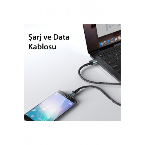 Yesido CA75 2M 2.4A Hasırlı Usb to Lightning Hızlı Şarj Kablosu - Siyah Yesido CA75 2M 2.4A Hasırlı Usb to Lightning Hızlı Şarj Kablosu - Siyah