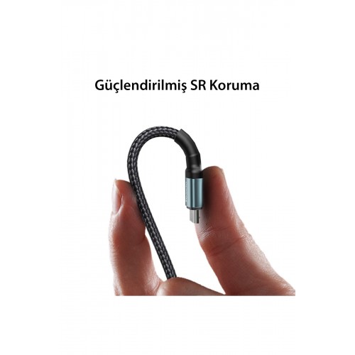 Yesido CA75 2M 2.4A Hasırlı Usb to Lightning Hızlı Şarj Kablosu - Siyah Yesido CA75 2M 2.4A Hasırlı Usb to Lightning Hızlı Şarj Kablosu - Siyah