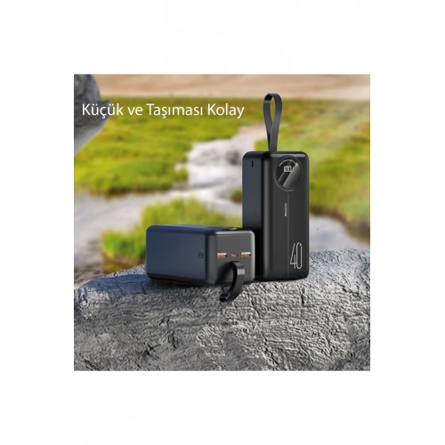 Yesido YP42 30.000 mAh Dijital Göstergeli USB3.0 PD Hızlı Şarj Powerbank - Siyah Yesido YP42 30.000 mAh Dijital Göstergeli USB3.0 PD Hızlı Şarj Powerbank - Siyah