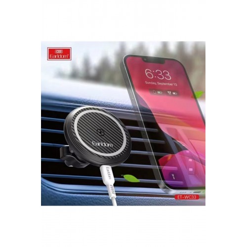 Earldom WC33 Ayarlanabilir Magsafe Araç Tutucu - Siyah Earldom WC33 Ayarlanabilir Magsafe Araç Tutucu - Siyah
