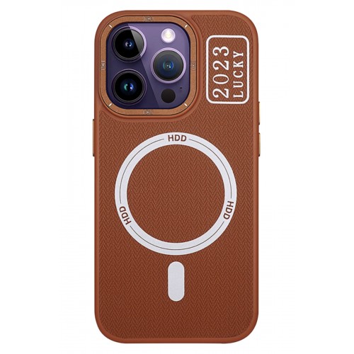 HDD iPhone 14 Pro Kılıf HBC-157 Granada Magneticsafe Kapak - Kahverengi HDD iPhone 14 Pro Kılıf HBC-157 Granada Magneticsafe Kapak - Kahverengi