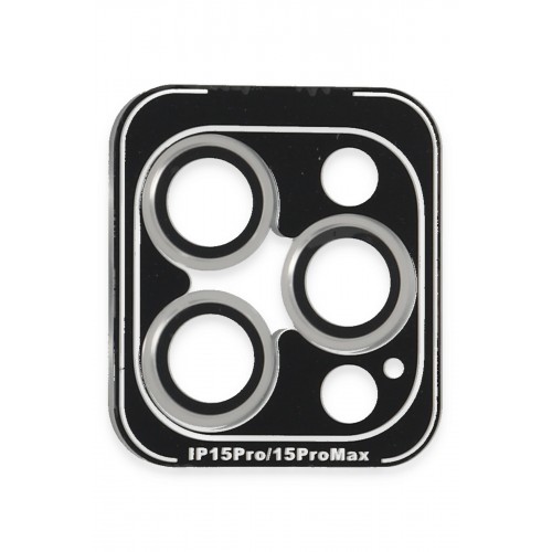 Joko iPhone 15 Pro Max PVD Metal Kamera Lens - Gümüş Joko iPhone 15 Pro Max PVD Metal Kamera Lens - Gümüş