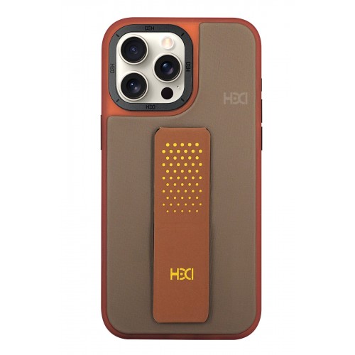 HDD iPhone 15 Pro Max HBC-239 Colombo Standlı Kapak - Kahverengi HDD iPhone 15 Pro Max HBC-239 Colombo Standlı Kapak - Kahverengi