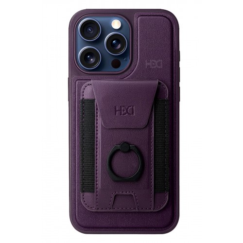 HDD iPhone 14 Pro Max HBC-228 Havana Magnet Kartvizitli Kapak - Derin Mor HDD iPhone 14 Pro Max HBC-228 Havana Magnet Kartvizitli Kapak - Derin Mor