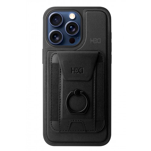 HDD iPhone 15 Pro HBC-228 Havana Magnet Kartvizitli Kapak - Siyah HDD iPhone 15 Pro HBC-228 Havana Magnet Kartvizitli Kapak - Siyah