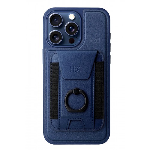 HDD iPhone 15 Pro Max HBC-228 Havana Magnet Kartvizitli Kapak - Lacivert HDD iPhone 15 Pro Max HBC-228 Havana Magnet Kartvizitli Kapak - Lacivert