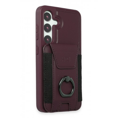HDD Samsung Galaxy S24 HBC-228 Havana Magnet Kartvizitli Kapak - Derin Mor HDD Samsung Galaxy S24 HBC-228 Havana Magnet Kartvizitli Kapak - Derin Mor