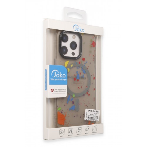 Joko iPhone 14 Pro Colorful Magsafe Kapak - Şeffaf Joko iPhone 14 Pro Colorful Magsafe Kapak - Şeffaf