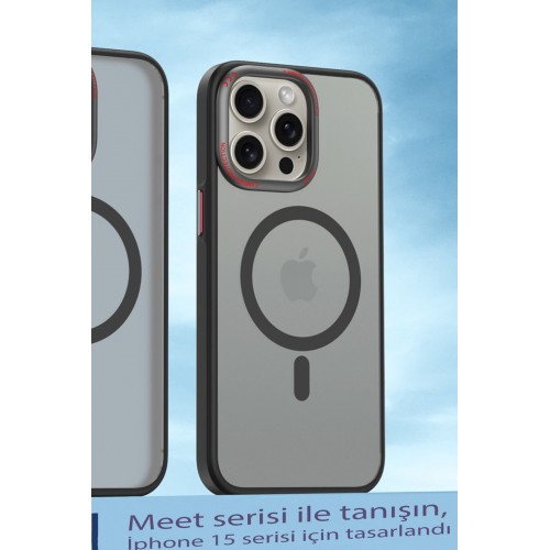 Movenchy iPhone 14 Pro Max Kılıf Radyant Magsafe Kapak - Siyah Movenchy iPhone 14 Pro Max Kılıf Radyant Magsafe Kapak - Siyah