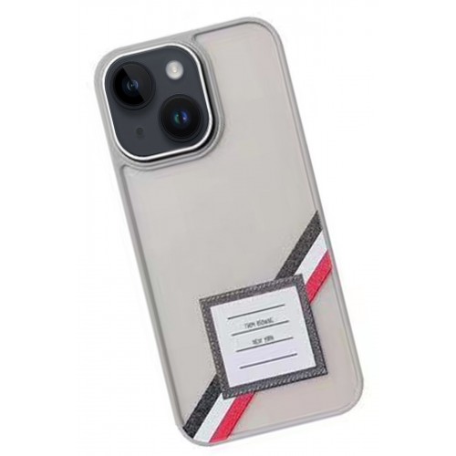 Movenchy iPhone 15 Terra Desenli Kapak - Gri - 1 Movenchy iPhone 15 Terra Desenli Kapak - Gri - 1