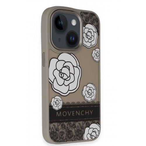 Movenchy iPhone 15 Terra Desenli Kapak - Gri - 3 Movenchy iPhone 15 Terra Desenli Kapak - Gri - 3
