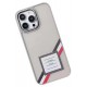 Movenchy iPhone 15 Pro Terra Desenli Kapak - Gri - 1