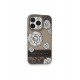 Movenchy iPhone 15 Pro Terra Desenli Kapak - Gri - 3
