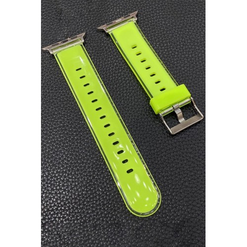 Movenchy Watch 41mm Jelly Silikon Kordon - Yeşil Movenchy Watch 41mm Jelly Silikon Kordon - Yeşil