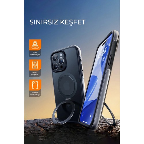 Joko iPhone 15 Toras Airbag Magsafe Kapak - Siyah Joko iPhone 15 Toras Airbag Magsafe Kapak - Siyah