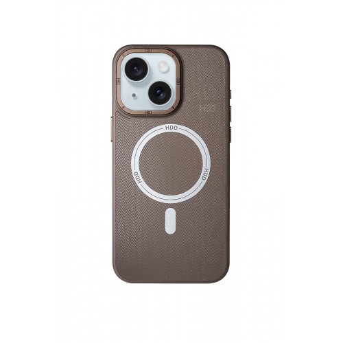 HDD iPhone 15 Kılıf HBC-157 Granada Magneticsafe Kapak - Gri HDD iPhone 15 Kılıf HBC-157 Granada Magneticsafe Kapak - Gri