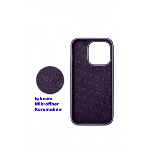 HDD iPhone 15 Pro Kılıf HBC-157 Granada Magneticsafe Kapak - Gri HDD iPhone 15 Pro Kılıf HBC-157 Granada Magneticsafe Kapak - Gri