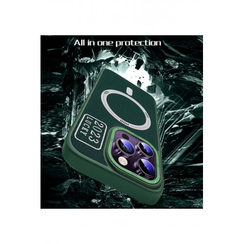 HDD iPhone 15 Pro Kılıf HBC-157 Granada Magneticsafe Kapak - Gri HDD iPhone 15 Pro Kılıf HBC-157 Granada Magneticsafe Kapak - Gri