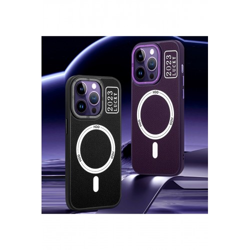 HDD iPhone 15 Pro Kılıf HBC-157 Granada Magneticsafe Kapak - Gri HDD iPhone 15 Pro Kılıf HBC-157 Granada Magneticsafe Kapak - Gri