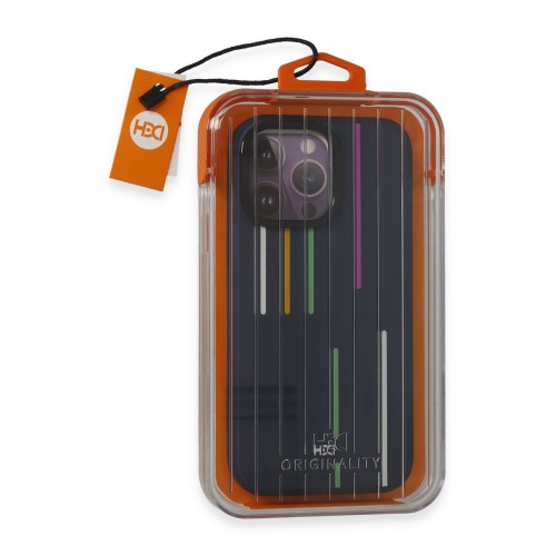 HDD iPhone 15 Pro Kılıf HBC-221 Roma Kapak - Lacivert HDD iPhone 15 Pro Kılıf HBC-221 Roma Kapak - Lacivert