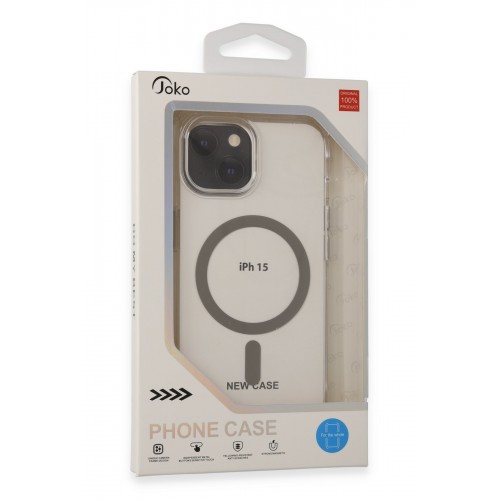 Joko iPhone 15 Bubble Magsafe Kapak - Titan Gri Joko iPhone 15 Bubble Magsafe Kapak - Titan Gri