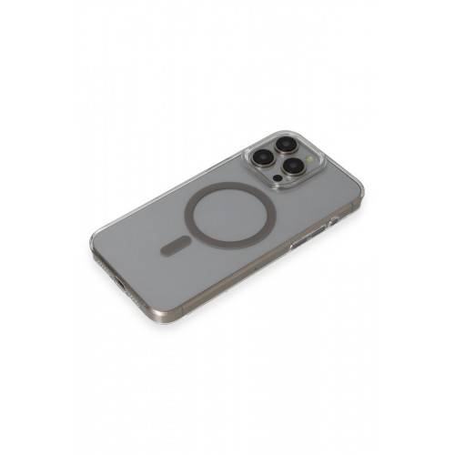 Joko iPhone 15 Pro Max Bubble Magsafe Kapak - Titan Gri Joko iPhone 15 Pro Max Bubble Magsafe Kapak - Titan Gri