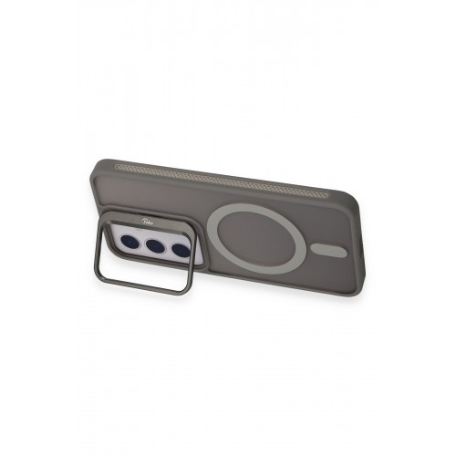 Joko Samsung Galaxy S24 Flet Lens Magsafe Kapak - Gri Joko Samsung Galaxy S24 Flet Lens Magsafe Kapak - Gri