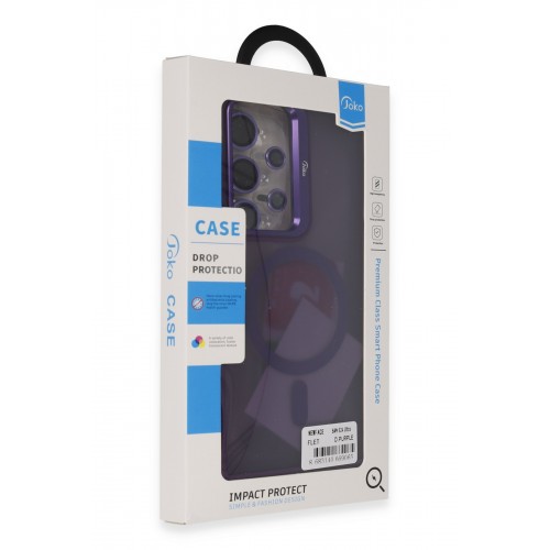 Joko Samsung Galaxy S24 Ultra Flet Lens Magsafe Kapak - Derin Mor Joko Samsung Galaxy S24 Ultra Flet Lens Magsafe Kapak - Derin Mor
