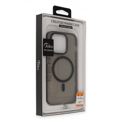 Joko iPhone 15 Frost Standlı Magsafe Kapak - Şeffaf Joko iPhone 15 Frost Standlı Magsafe Kapak - Şeffaf