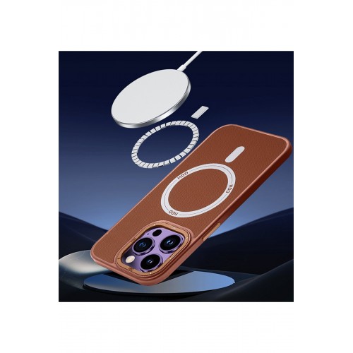 HDD iPhone 15 Kılıf HBC-157 Granada Magneticsafe Kapak - Koyu Yeşil HDD iPhone 15 Kılıf HBC-157 Granada Magneticsafe Kapak - Koyu Yeşil