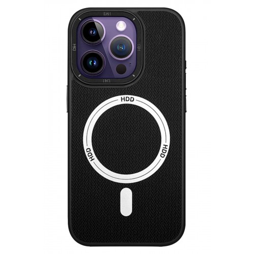 HDD iPhone 15 Pro Kılıf HBC-157 Granada Magneticsafe Kapak - Siyah HDD iPhone 15 Pro Kılıf HBC-157 Granada Magneticsafe Kapak - Siyah