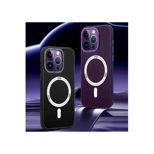 HDD iPhone 15 Pro Kılıf HBC-157 Granada Magneticsafe Kapak - Siyah HDD iPhone 15 Pro Kılıf HBC-157 Granada Magneticsafe Kapak - Siyah