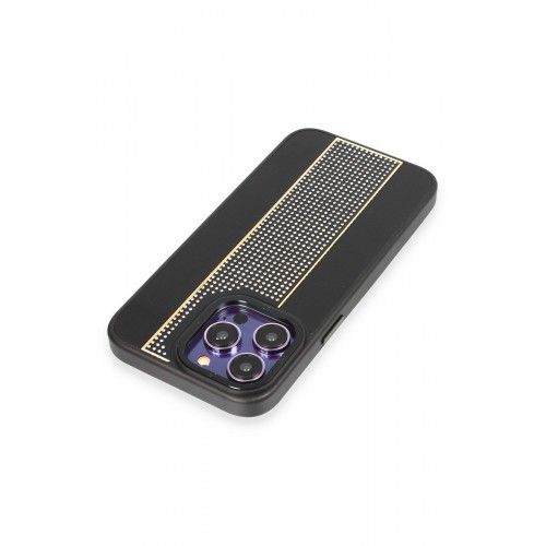 HDD iPhone 15 Pro Max Kılıf HBC-160 Almera Taşlı Kapak - Siyah HDD iPhone 15 Pro Max Kılıf HBC-160 Almera Taşlı Kapak - Siyah