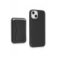 HDD iPhone 15 Kılıf HD Deri Luxury Magnet Kartvizitli Kapak - Siyah HDD iPhone 15 Kılıf HD Deri Luxury Magnet Kartvizitli Kapak - Siyah